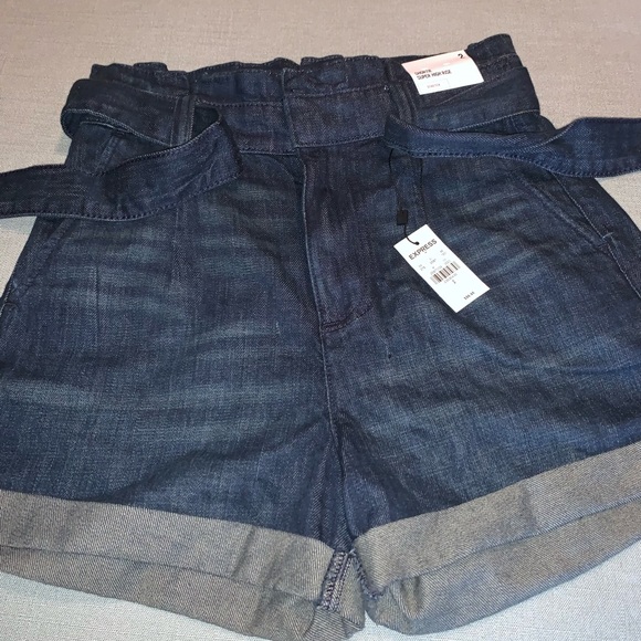 BRAND NEW** Express High Rise “Shortie” Stretch Shorts - Picture 5 of 5